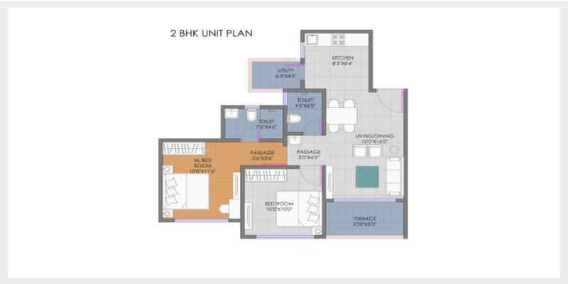 2 BHK Plan