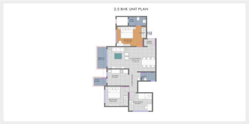 3 BHK Plan